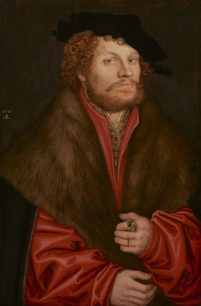 Portret van Moritz Buchner, ca. 1520 door Lucas Cranach the Elder